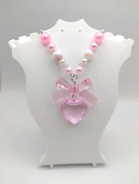 Image 14 of Coquette Glass Heart Necklace