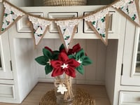 Image 1 of #5 Rustic Christmas Bunting - 10 Flags