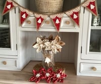 Image 2 of #8 Rustic Christmas Bunting - 10 Flags