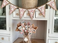 Image 2 of #7 Rustic Christmas Bunting - 10 Flags