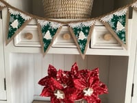 Image 1 of #2 Rustic Christmas Bunting - 10 Flags