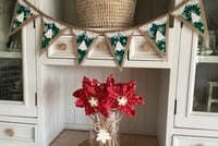 Image 2 of #2 Rustic Christmas Bunting - 10 Flags