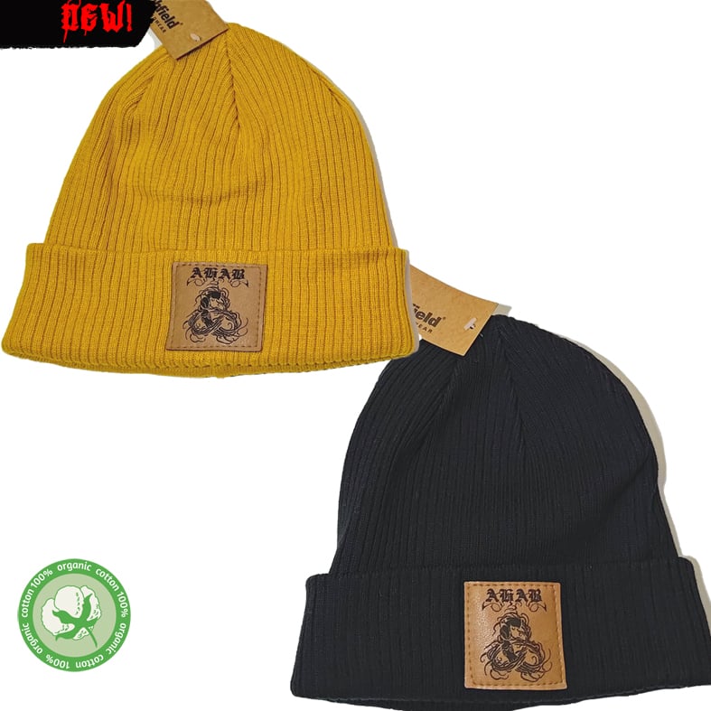 Image of Beanie Organic Cotton - mustard or black
