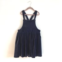 Image 1 of Pinafore Dress-blue Nicky Velour