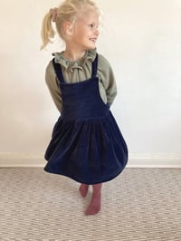 Image 3 of Pinafore Dress-blue Nicky Velour