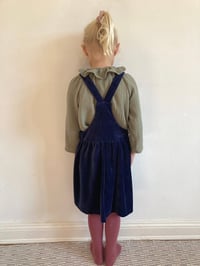 Image 2 of Pinafore Dress-blue Nicky Velour