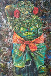 DVARAPALA - Acrylic on canvas 40cm(W) x 60cm(H) - Free Shipping