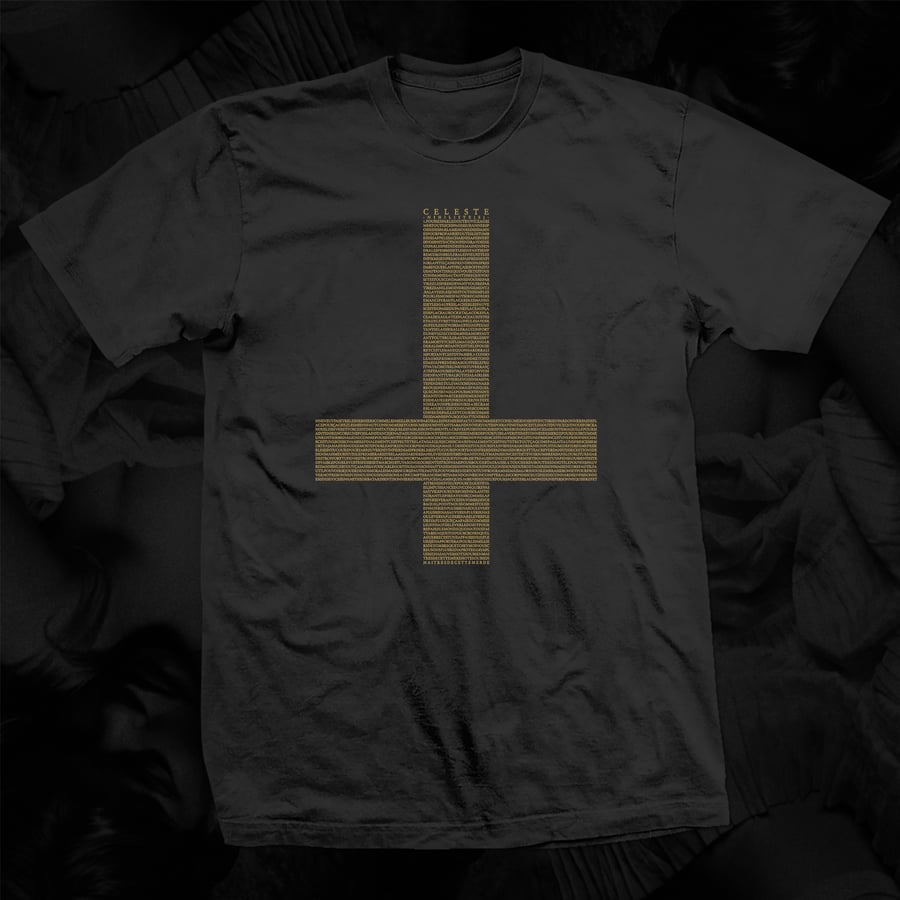 Image of REPRESS! Nihiliste(s) Gold Cross T-shirt!!