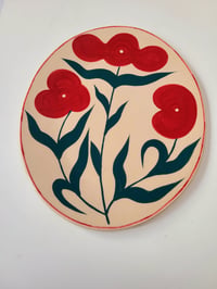 Image 1 of TRIO | grand plat ovale rouge