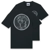 Image 1 of HEADS OR TAILS T-SHIRT BLACK