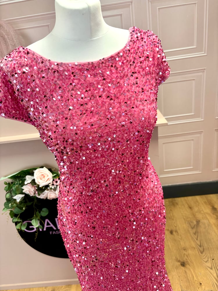 Image of Pink sequin gown