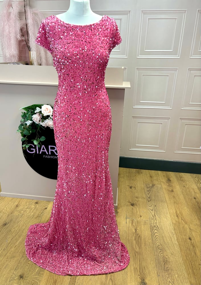 Image of Pink sequin gown