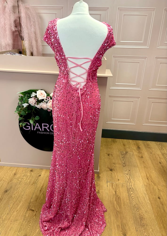 Image of Pink sequin gown