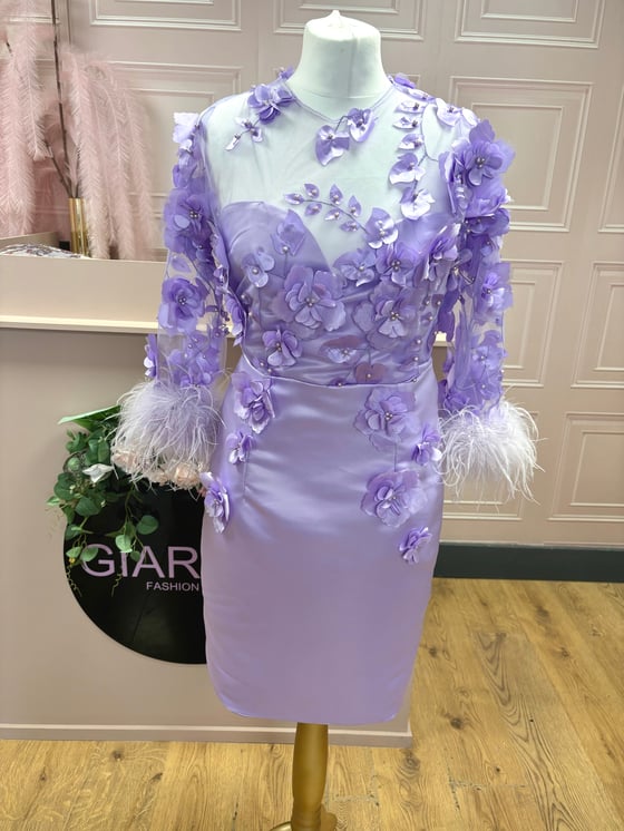 Image of Lilac flower dress