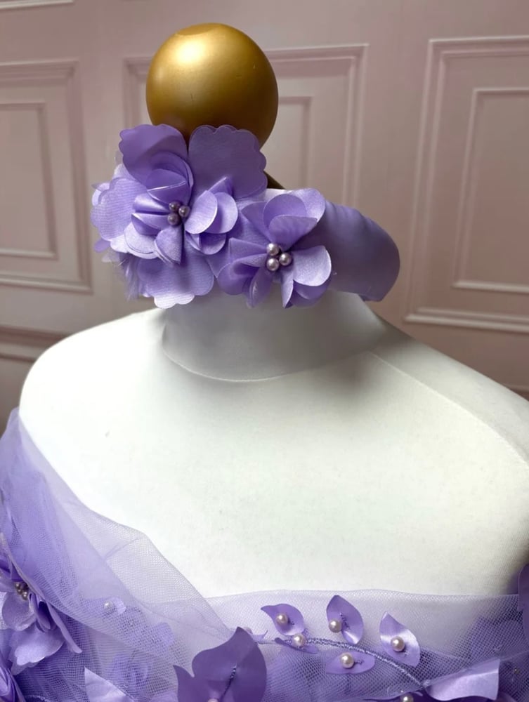 Image of Lilac flower dress