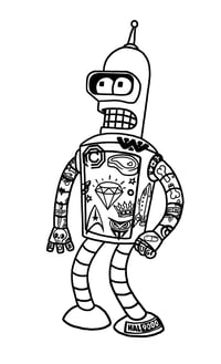 Image 3 of Tattoo Bender Pin