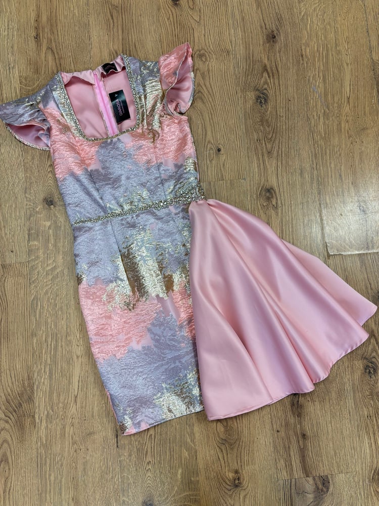 Image of Pink grey dress