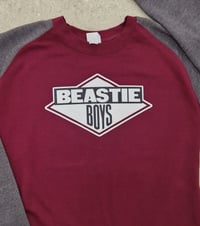 Image 2 of Beastie Boys sweater (burgundy/grey)