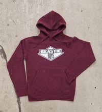 Image 1 of Beastie Boys burgundy pull-over hoodie ONE OFF