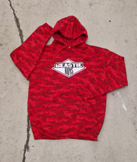 Image 1 of Beastie Boys red camo pull-over hoodie