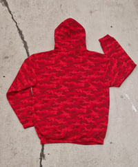 Image 3 of Beastie Boys red camo pull-over hoodie