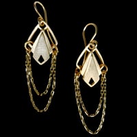Image 1 of PLISSÉ SILHOUETTE Earring 2 Chains