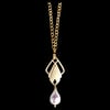 PLISSÉ SILHOUETTE Necklace Chain with Pearl