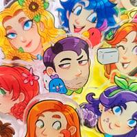 Image 1 of Stardew Valley Heads Acrylic Pins