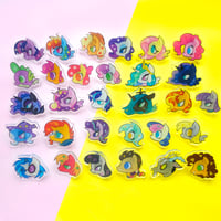 Image 2 of My Little Pony Heads Acrylic Pins