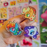 Image 4 of My Little Pony Heads Acrylic Pins