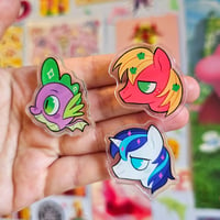 Image 6 of My Little Pony Heads Acrylic Pins