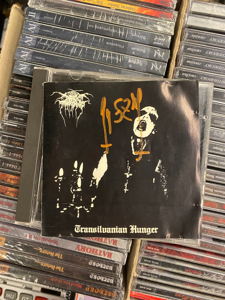 Image of CD Darkthrone Transilvanian Hunger original signert av Fenriz