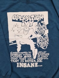 Image 3 of Operation Ivy "here we go again" teal sweater