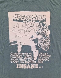 Image 2 of Operation Ivy "Here we go again" t-shirt heather teal