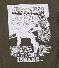 Image 2 of Operation Ivy "Here we go again" t-shirt military green