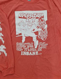 Image 2 of Operation Ivy "Here we go again" long sleeve Coral shirt