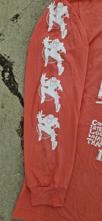 Image 3 of Operation Ivy "Here we go again" long sleeve Coral shirt