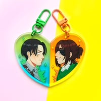 Image 9 of Attack on Titan Heart Ship Keychains