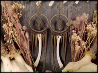 Image 2 of Shalimaár - long bone earrings in 2 colors