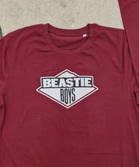 Image 2 of Beastie Boys burgundy longsleeve