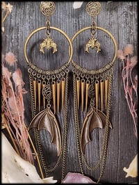 Image 5 of Vampiria - Long Batwing Earrings #4