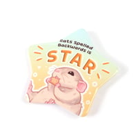 Image 3 of Star-Rats Wordplay Tinplate Button 58mm 