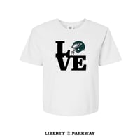 Image 1 of Women's 'LOVE Birds' Crop Shirt