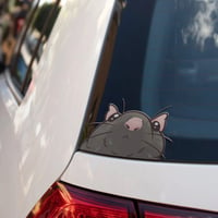 Image 2 of Chunky Rat Window Peeker Transfer Sticker