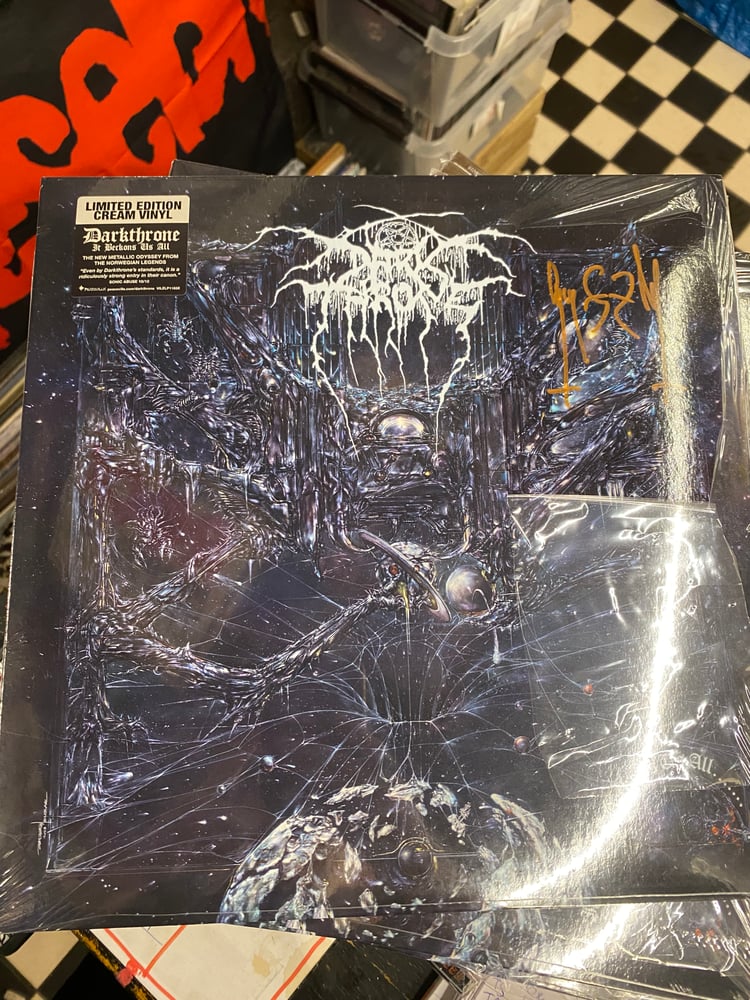 Image of LP Darkthrone It Beckons Us All limited editions signed by Fenriz