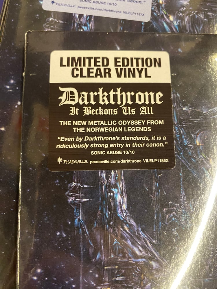 Image of LP Darkthrone It Beckons Us All limited editions signed by Fenriz