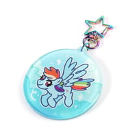 Image 3 of Rainbow Dash Borderless Epoxy Keychain - LIMITED RUN 