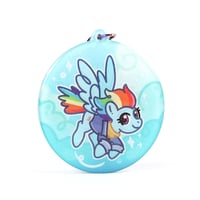 Image 2 of Rainbow Dash Borderless Epoxy Keychain - LIMITED RUN 