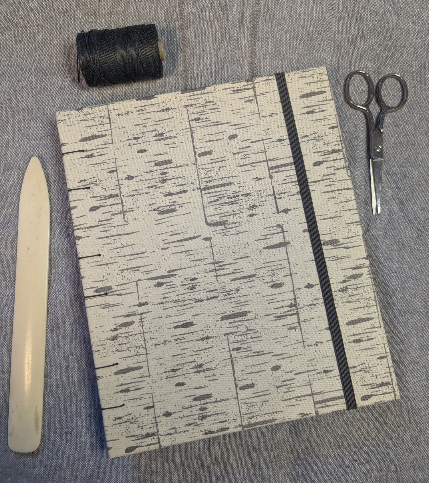 Image of Large Birch Bark Dot Grid Journal