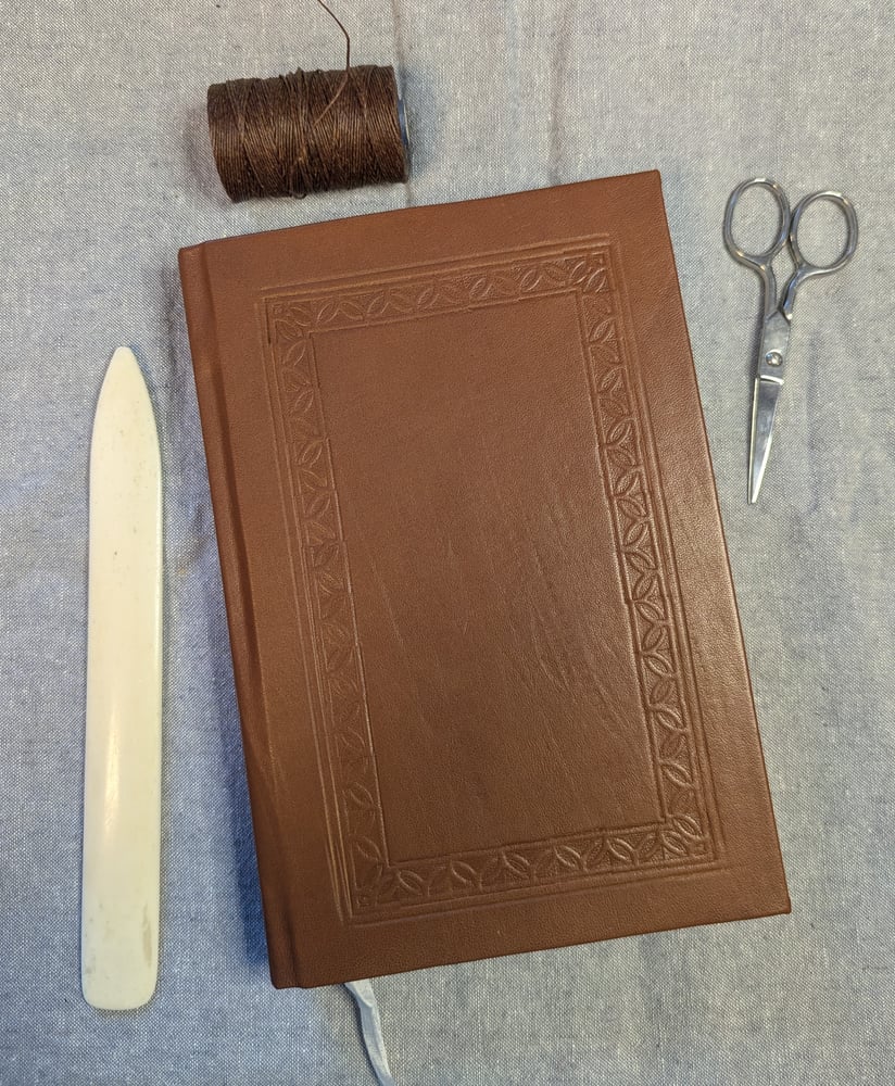 Image of Medium Brown Leather Blank Journal